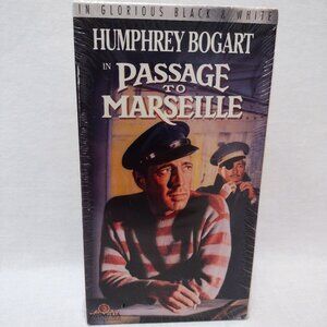 Passage to Marseille VHS Vintage Humphrey Bogart 1944 B&W Film HTF NEW & Sealed